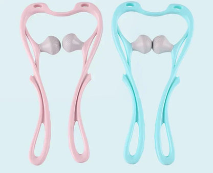 High Quality Multi-function Manual Relaxed Cervical Massager Pressure Relieve Double Ball Pressing Meridian Massager
